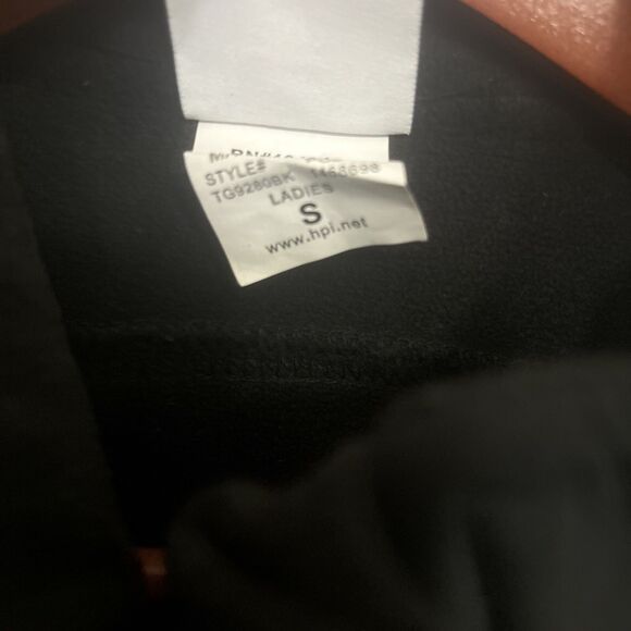 Top Golf Jacket Womens Large Soft Shell Black White Full Zip High Performance - Picture 4 of 6